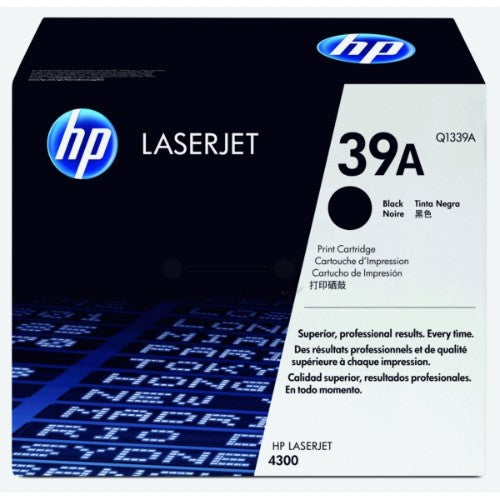 HP Q1339A/39A Toner cartridge black, 18K pages/5% for HP LaserJet 4300