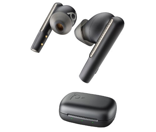 HP Poly Poly Voyager Free 60 Carbon Black Earbuds +Basic Charge Case