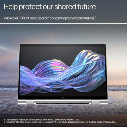 HP EliteBook X Flip G1i Next Gen AI PC Wolf Pro Security Edition Copilot+ PC Intel Core Ultra 7 258V Hybrid (2-in-1) 35.6 cm (14") Touchscreen 2.5K 32 GB LPDDR5x-SDRAM 1 TB SSD Wi-Fi 7 (802.11be) Windows 11 Pro Silver