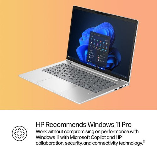 HP ProBook 4 G1i AI Wolf Pro Security Edition Intel Core Ultra 7 255H Laptop 35.6 cm (14") WUXGA 24 GB DDR5-SDRAM 512 GB SSD Wi-Fi 7 (802.11be) Windows 11 Pro AI PC Silver