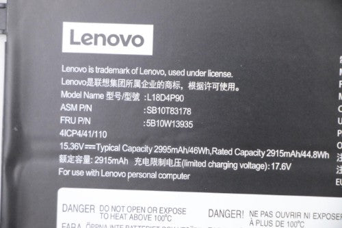 Lenovo 5B10W13935 laptop spare part Battery