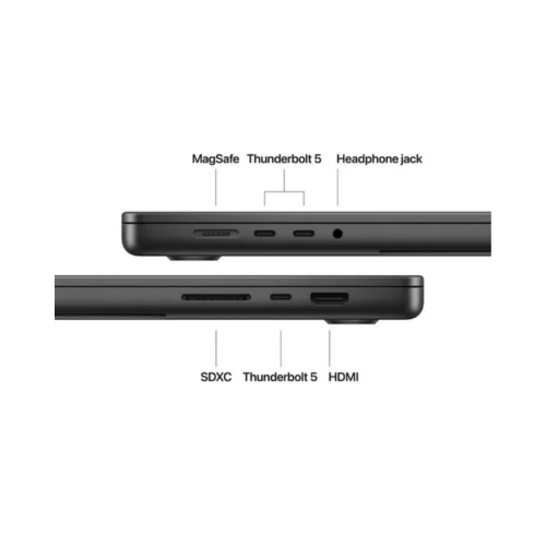 Apple MacBook Pro 16-inch : M4 Pro chip with 14‑core CPU and 20‑core GPU, 24GB, 512GB SSD - Space Black