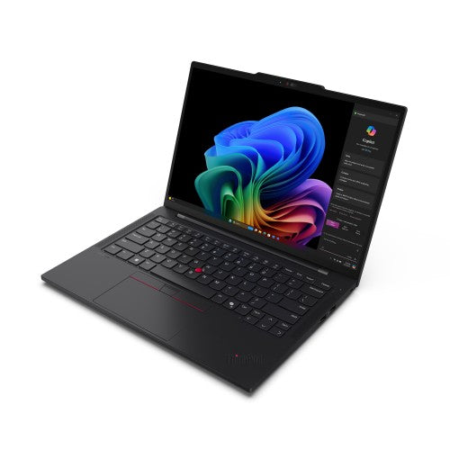 Lenovo ThinkPad T14s Gen 6 (Snapdragon) Copilot+ PC Qualcomm Snapdragon X1E-78-100 Laptop 35.6 cm (14") WUXGA 32 GB LPDDR5x-SDRAM 1 TB SSD Wi-Fi 7 (802.11be) Windows 11 Pro UK English Black