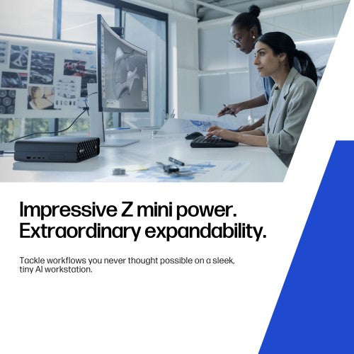 HP Z2 Mini G1i Intel Core Ultra 7 265 32 GB DDR5-SDRAM 1 TB SSD NVIDIA RTX A1000 Windows 11 Pro Mini PC Workstation AI Workstation, AI PC Black
