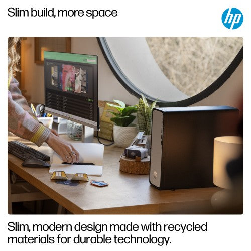 HP OmniDesk Slim S03-0012na Intel® Core™ i3 i3-13100 8 GB DDR5-SDRAM 256 GB SSD Windows 11 Home Tower PC Silver