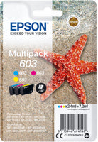 Epson C13T03U54010/603 Ink cartridge multi pack C,M,Y, 3x130 pages ISO/IEC 24711 7.2ml Pack=3 for Epson XP 2100