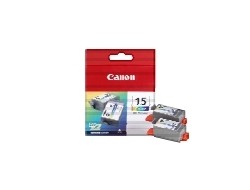Canon 8190A002/BCI-15BK Ink cartridge black twin pack, 2x80 pages/5% 5.3ml Pack=2 for Canon I 70/Pixma IP 90