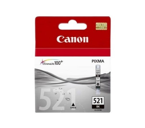Canon 2933B001/CLI-521BK Ink cartridge foto black, 1.25K pages ISO/IEC 24711 690 Photos 9ml for Canon Pixma IP 3600/MP 980