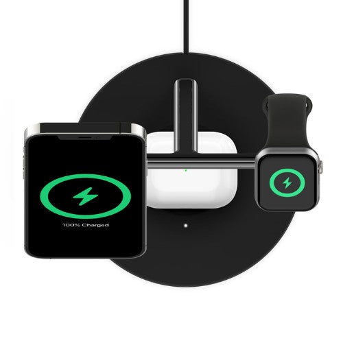 Belkin BoostCharge Pro Headset, Smartphone, Smartwatch Black USB Wireless charging Indoor