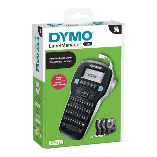 DYMO LabelManager DY LM 160 label printer Thermal inkjet 180 x 180 DPI 12 mm/sec D1 QWERTY