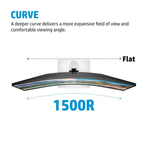 HP E-Series E34m G4 WQHD Curved USB-C Conferencing Monitor