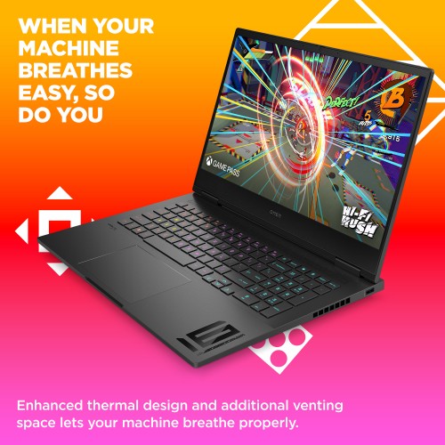 HP OMEN 16-wf1002na Intel® Core™ i7 i7-14700HX Laptop 40.9 cm (16.1") Full HD 16 GB DDR5-SDRAM 1 TB SSD NVIDIA GeForce RTX 4060 Wi-Fi 6E (802.11ax) Windows 11 Home Black