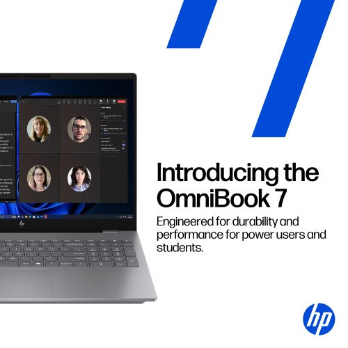 HP OmniBook 7 AI 16-ay0001na Intel Core Ultra 7 255H Laptop 40.6 cm (16") 2K 32 GB DDR5-SDRAM 1 TB SSD Wi-Fi 6E (802.11ax) Windows 11 Home AI PC Silver