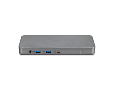 Acer USB Type-C D501 Docking Station with ChromeOS support, Silver - HDMI, DP, Gig-E, USB 3.2 Gen 1 Type-A, USB 3.2 Gen 2 Type-C
