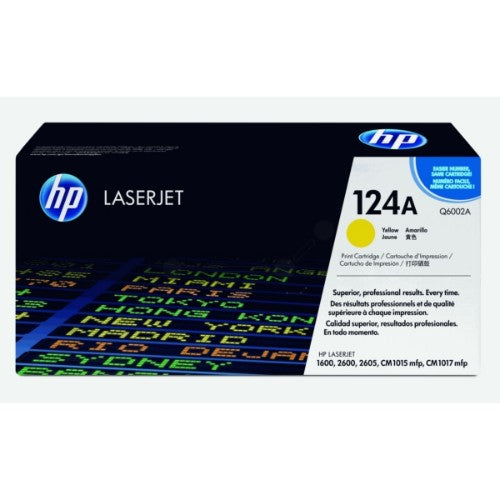 HP Q6002A/124A Toner cartridge yellow, 2K pages/5% for HP Color LaserJet 2600