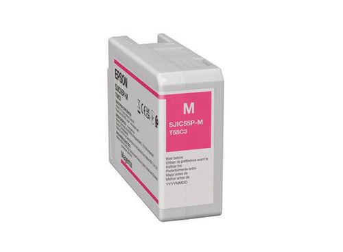 Epson C13T58C340/SJI-C-55-M Ink cartridge magenta 80ml for Epson ColorWorks D 6000