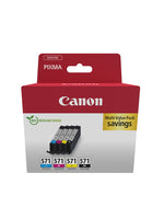 Canon 0386C008/CLI-571 Ink cartridge multi pack Bk,C,M,Y Blister 7ml Pack=4 for Canon Pixma MG 5750/7750