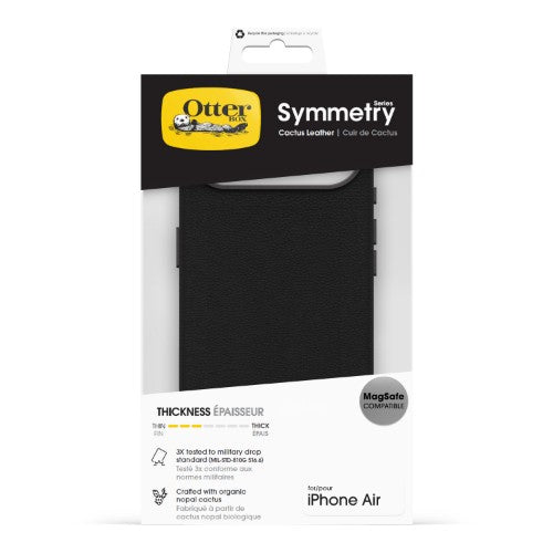 OtterBox Symmetry Cactus Leather Series for Apple iPhone 17 Air Noir Ash