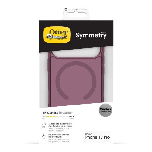 OtterBox Symmetry Clear MagSafe Series for Apple iPhone 17 Pro, Rhapsody