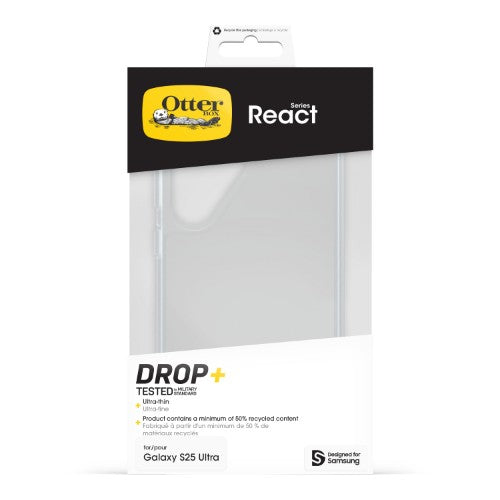 OtterBox React Series for Samsung Galaxy S25 Ultra, transparent