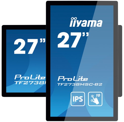 iiyama ProLite TF2738MSC-B2 computer monitor 68.6 cm (27") 1920 x 1080 pixels Full HD LED Touchscreen Multi-user Black