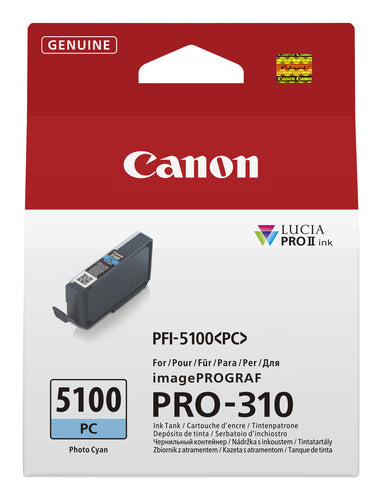 Canon 6956C001/PFI-5100PC Ink cartridge light cyan 704 Photos for Canon IPF PRO-310