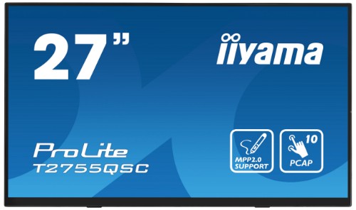 iiyama ProLite T2755QSC-B1 computer monitor 68.6 cm (27") 2560 x 1440 pixels Quad HD LCD Touchscreen Black