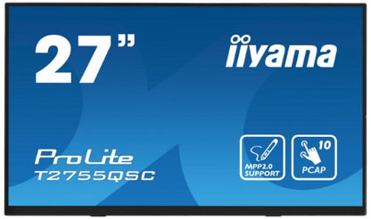 iiyama ProLite T2755QSC-B1 computer monitor 68.6 cm (27") 2560 x 1440 pixels Quad HD LCD Touchscreen Black