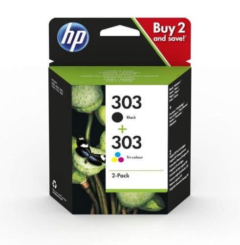 HP 3YM92AE/303 Printhead cartridge multi pack black + color 4ml Pack=2 for HP Envy Photo 6230/e