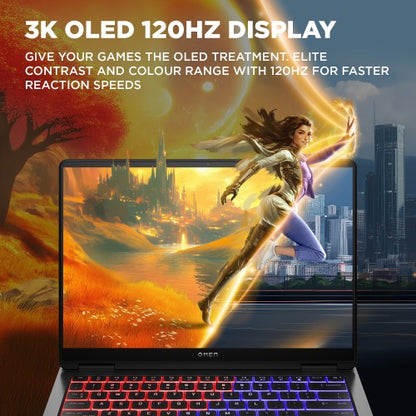 HP OMEN Transcend 14-fb1003na Intel Core Ultra 7 255H Laptop 35.6 cm (14") 3K 16 GB LPDDR5-SDRAM 1 TB SSD NVIDIA GeForce RTX 5050 Wi-Fi 7 (802.11be) Windows 11 Home AI PC Black