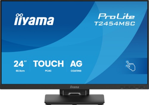 iiyama ProLite T2454MSC-B3AG computer monitor 60.5 cm (23.8") 1920 x 1080 pixels Full HD LED Touchscreen Multi-user Black