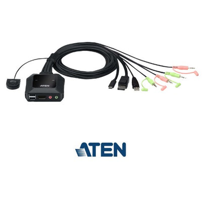 ATEN CS52DP KVM switch Black