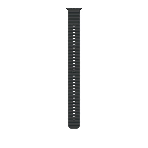 Apple 49mm Black Ocean Band Extension - Natural Titanium Finish