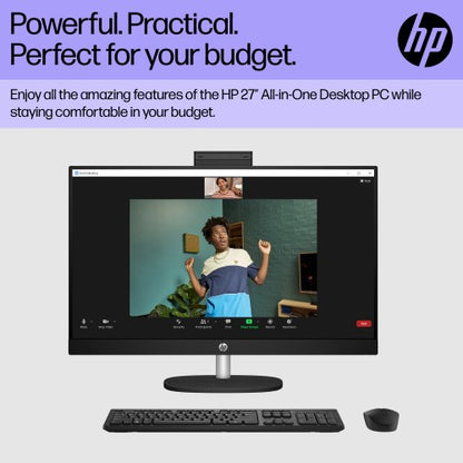 HP All-in-One 27-cr0049na Intel® Core™ i5 i5-1335U 68.6 cm (27") 1920 x 1080 pixels All-in-One PC 16 GB DDR4-SDRAM 1 TB SSD Windows 11 Home Wi-Fi 6 (802.11ax) White