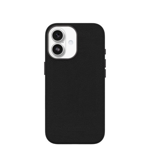 OtterBox Symmetry Cactus Leather Series for Apple iPhone 17, Noir Ash