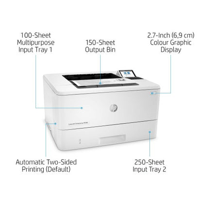 HP LaserJet Enterprise M406dn Black and white Printer, Ethernet Only; Duplex