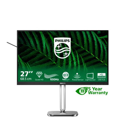 Philips 5000 series 27B2G5500/00 computer monitor 68.6 cm (27") 2560 x 1440 pixels Quad HD LCD Anthracite
