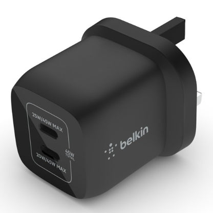 Belkin WCH011MYBK mobile device charger Universal Black AC Fast charging Indoor