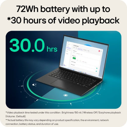 LG Gram 14Z90T-G 14" Hybrid AI Laptop - Intel® Core™ Ultra 7 255H, 512GB SSD, 16 GB RAM - Black - [2025]