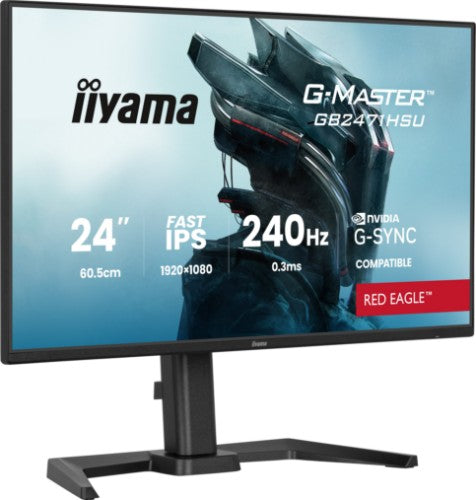 iiyama G-MASTER GB2471HSU-B1 computer monitor 60.5 cm (23.8") 1920 x 1080 pixels Full HD Black