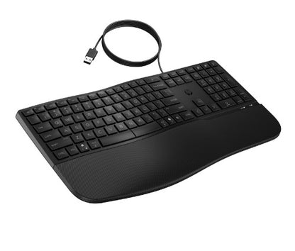 HP 485 CFT WD KBD keyboard Office USB Black