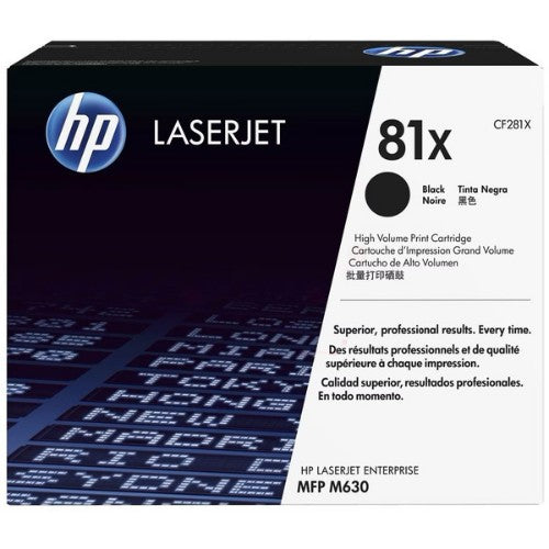 HP CF281X/81X Toner cartridge black high-capacity, 25K pages ISO/IEC 19752 for HP LaserJet M 606/630