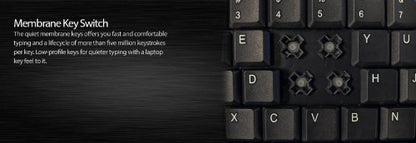 Adesso SlimTouch 410 - Mini Touchpad Keyboard (Black, USB)