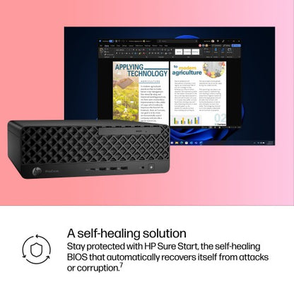 HP ProDesk 4 SFF G1i AI Wolf Pro Security Edition Intel Core Ultra 5 235 16 GB DDR5-SDRAM 512 GB SSD Windows 11 Pro PC AI PC Black