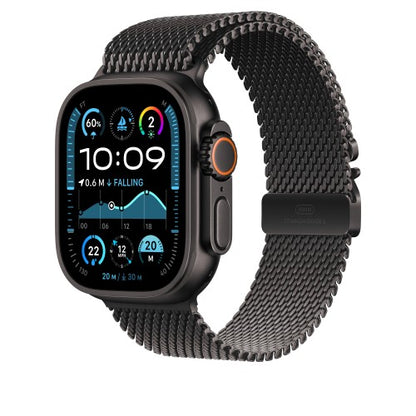 Apple 49mm Black Titanium Milanese Loop - Large