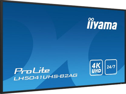 iiyama LH5041UHS-B2AG Signage Display Digital signage flat panel 127 cm (50") LCD 500 cd/m² 4K Ultra HD Black 24/7