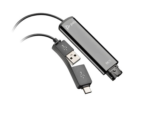 HP Poly DA75 USB to QD Black Adapter TAA