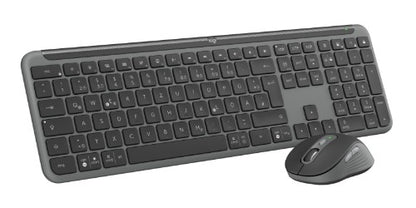 Logitech 920-012504 keyboard Mouse included Office RF Wireless + Bluetooth QWERTZ German Graphite
