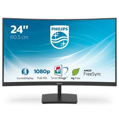 Philips E Line 241E1SC/00 computer monitor 59.9 cm (23.6") 1920 x 1080 pixels Full HD LED Black