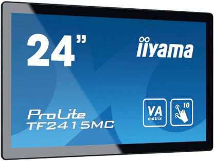 iiyama ProLite TF2415MC-B2 computer monitor 60.5 cm (23.8") 1920 x 1080 pixels Full HD LED Touchscreen Multi-user Black